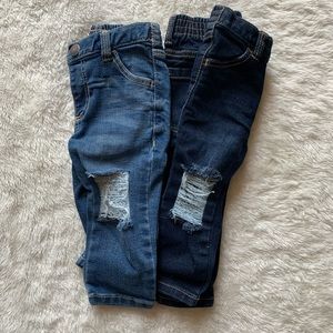 Hand-Crafted Distressed Denim Jeans
